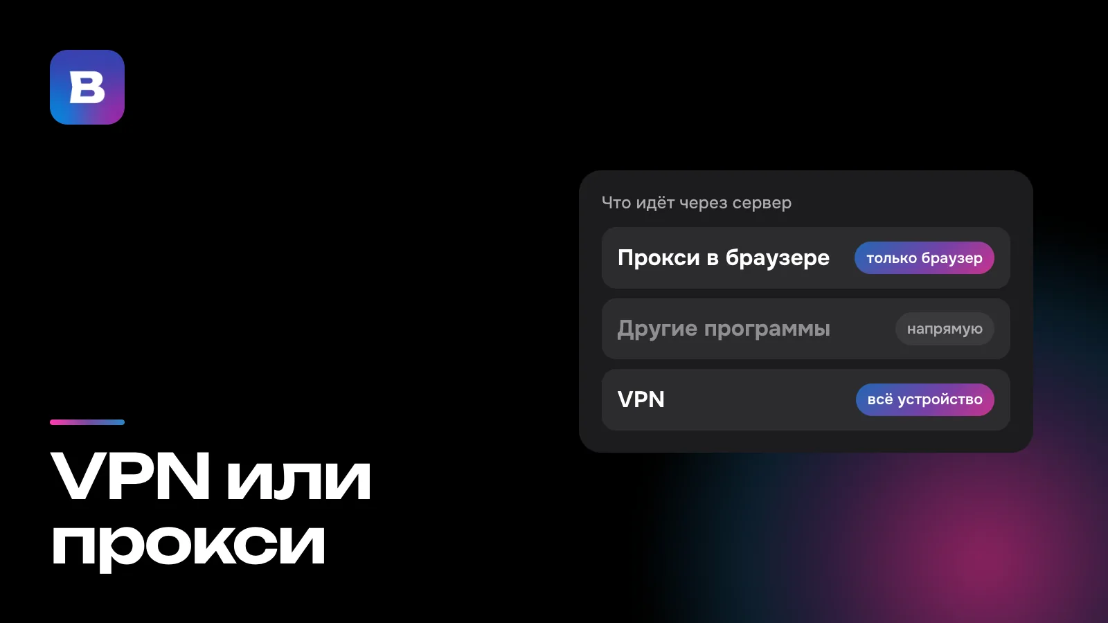 VPN или прокси
